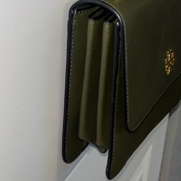 Tory Burch leather Brooke bag/purse/crossbody olive green - Picture 8 of 16